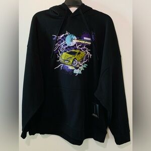 No Boundaries 3XL Car Need For Speed Men's Graphic Print Hoodie